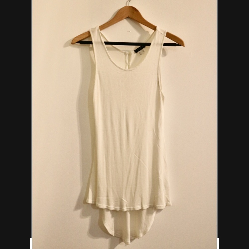 White Flowy Tank by Venus